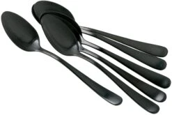 Amefa Austin 1410 Seis Cucharas De Café Mate, Negro