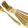 Amefa Austin 1410 Seis Tenedores De Pastelería, Oro Mate 2 Amefa Austin 1410 Seis Tenedores De Pastelería, Oro Mate -Kinifeses Comercio AM1410AUTR06AN6 01 amefa