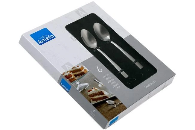 Amefa Ventura 1924 Seis Cucharas De Café 6 Amefa Ventura 1924 Seis Cucharas De Café - Imagen 4