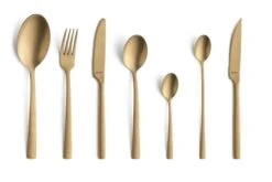 Amefa Manille All You Need 9035 Cubertería De 42 Piezas, Oro