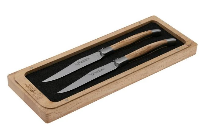 Laguiole En Aubrac 22C99OLIH, Juego De 2 Cuchillos De Carne, Madera De Olivo 8 Laguiole En Aubrac 22C99OLIH, Juego De 2 Cuchillos De Carne, Madera De Olivo - Imagen 6