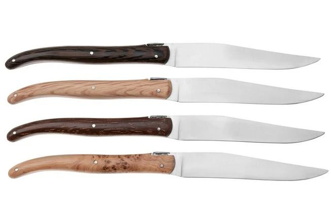 Laguiole En Aubrac 4MC99QFIHK, Juego De Cuchillos De Carne De 4 Piezas, Madera Francesa 4 Laguiole En Aubrac 4MC99QFIHK, Juego De Cuchillos De Carne De 4 Piezas, Madera Francesa - Imagen 2