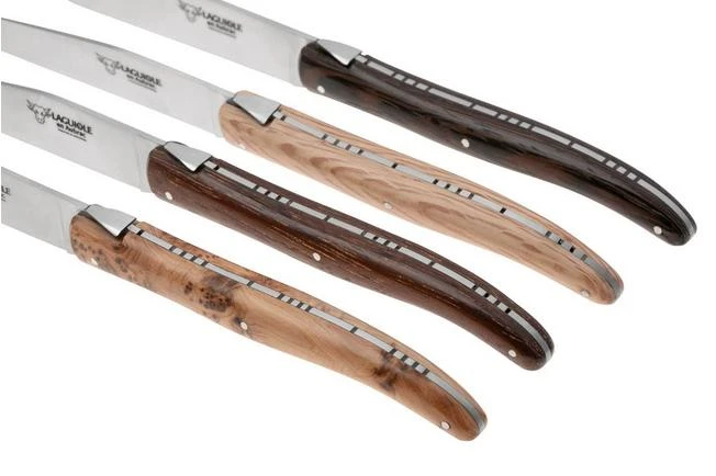 Laguiole En Aubrac 4MC99QFIHK, Juego De Cuchillos De Carne De 4 Piezas, Madera Francesa 5 Laguiole En Aubrac 4MC99QFIHK, Juego De Cuchillos De Carne De 4 Piezas, Madera Francesa - Imagen 3