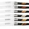 Laguiole En Aubrac 62C12PBMIH Paperstone Mixed Woods Matt Bolsters, Set De 6 Cuchillos Para Carne -Kinifeses Comercio AU62C12PBMIH 01 laguiole