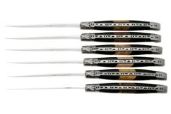 Laguiole En Aubrac 62C12PBMIH Paperstone Mixed Woods Matt Bolsters, Set De 6 Cuchillos Para Carne 8 Laguiole En Aubrac 62C12PBMIH Paperstone Mixed Woods Matt Bolsters, Set De 6 Cuchillos Para Carne -Kinifeses Comercio AU62C12PBMIH 03 laguiole