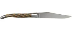 Laguiole En Aubrac Samba 62C99SADIH Juego De 6 Cuchillos Para Carne En Madera De Samba De Color -Kinifeses Comercio AU62C99SADIH 03 laguiole en aubrac