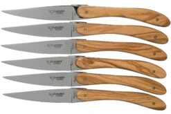 Laguiole En Aubrac Ecir Juego De Cuchillos Para Carne 6-unidades De Madera De Olivo