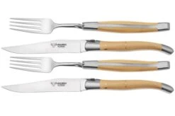 Laguiole En Aubrac CCF99BIIHL, Juego De Cubiertos De 4 Piezas, Caja De Madera