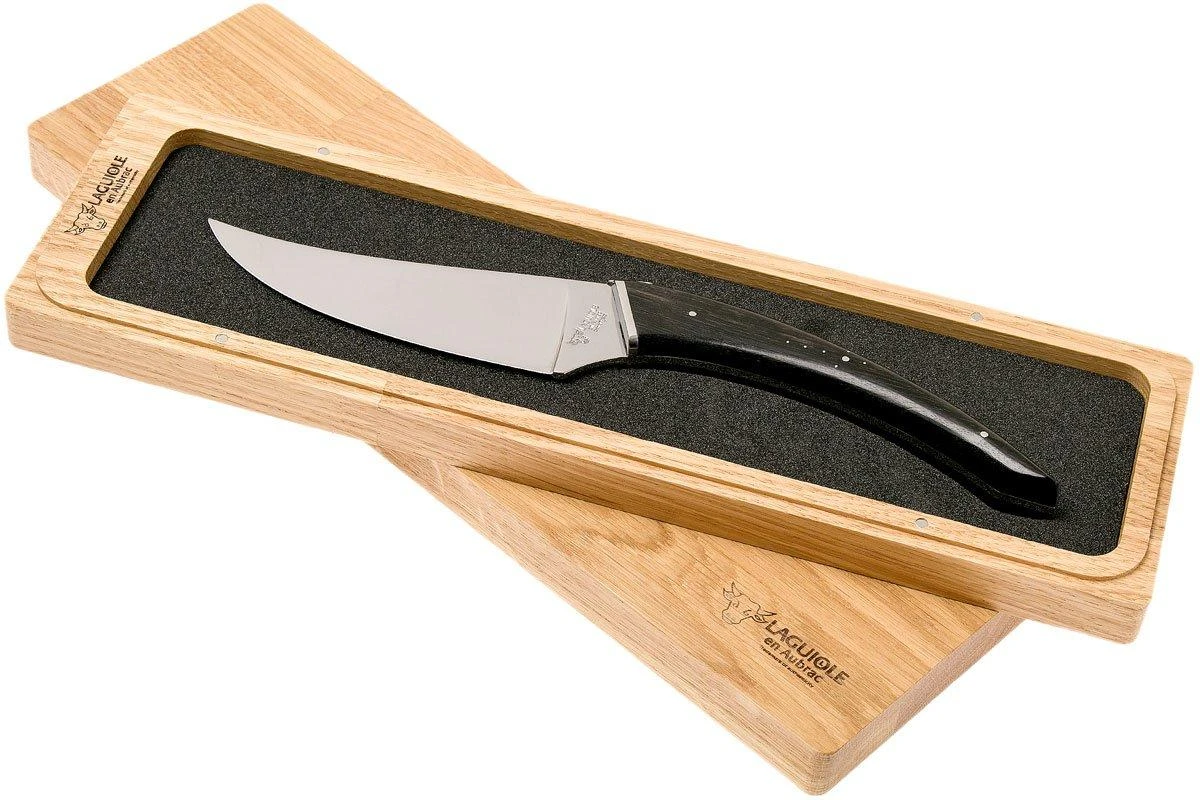 Laguiole En Aubrac Le Buron Cuchillo De Queso De Madera De ébano, KMF99EBI 3 Laguiole En Aubrac Le Buron Cuchillo De Queso De Madera De ébano, KMF99EBI