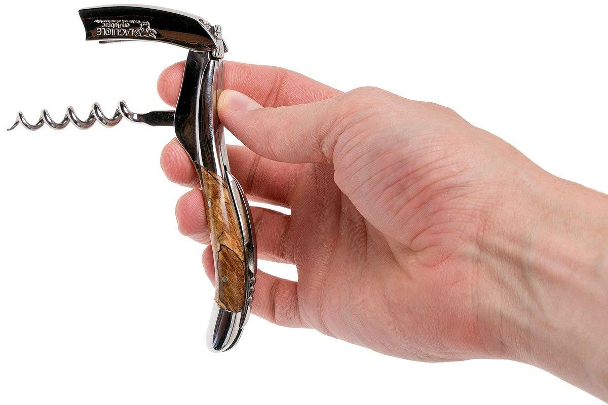 Laguiole En Aubrac Sacacorchos De Camarero De Madera De Aubrac Pulido, SOM99WAI-LSJ1 6 Laguiole En Aubrac Sacacorchos De Camarero De Madera De Aubrac Pulido, SOM99WAI-LSJ1 - Imagen 4