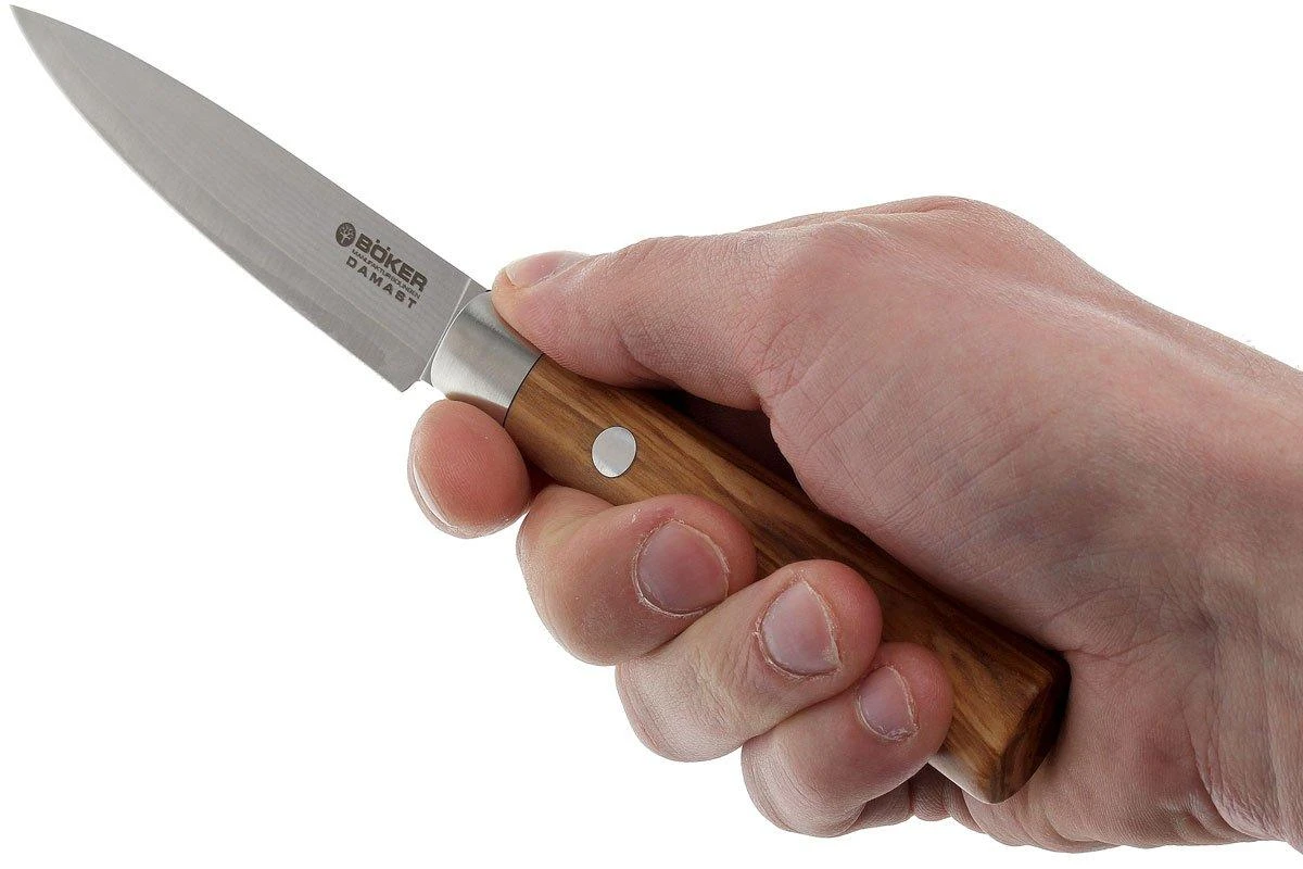 Böker Damast Olive 10 Cm Cuchillo Puntilla, 130430DAM 7 Böker Damast Olive 10 Cm Cuchillo Puntilla, 130430DAM - Imagen 5