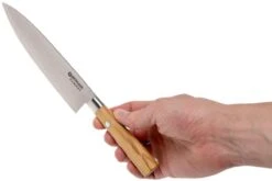 Böker Damast Olive 15.5 Cm Cuchillo De Chef Pequeño, 130439DAM -Kinifeses Comercio BO130439DAM 06 boker bo130439dam 06