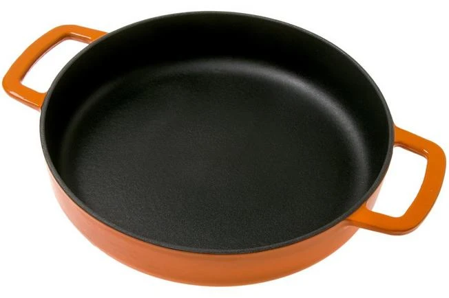 Combekk Sous Chef 192124OR Sartén Doble Mango 24 Cm, Naranja 3 Combekk Sous Chef 192124OR Sartén Doble Mango 24 Cm, Naranja