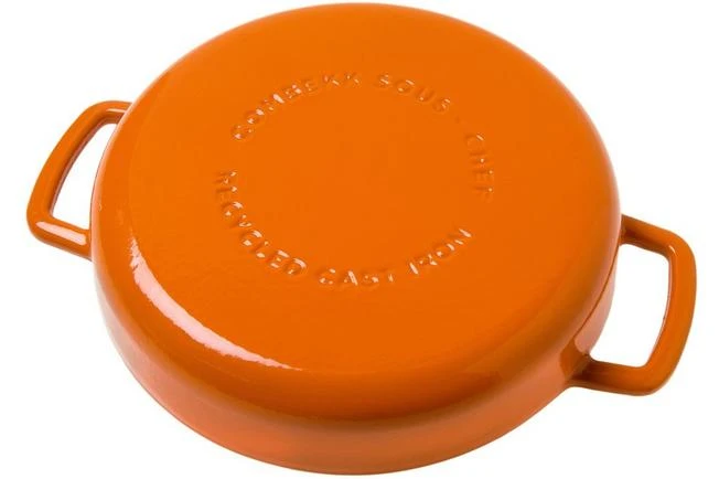 Combekk Sous Chef 192124OR Sartén Doble Mango 24 Cm, Naranja 4 Combekk Sous Chef 192124OR Sartén Doble Mango 24 Cm, Naranja - Imagen 2