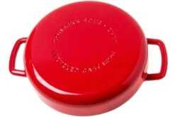 Combekk Sous Chef 192124RD Sartén Doble Mango 24 Cm, Rojo -Kinifeses Comercio CB192124RD 02 combekk