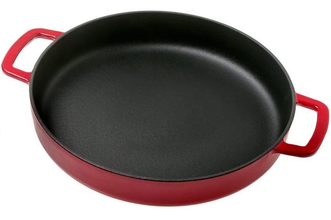 Combekk Sous Chef 192128RD Sartén Doble Mango 28 Cm, Rojo 3 Combekk Sous Chef 192128RD Sartén Doble Mango 28 Cm, Rojo