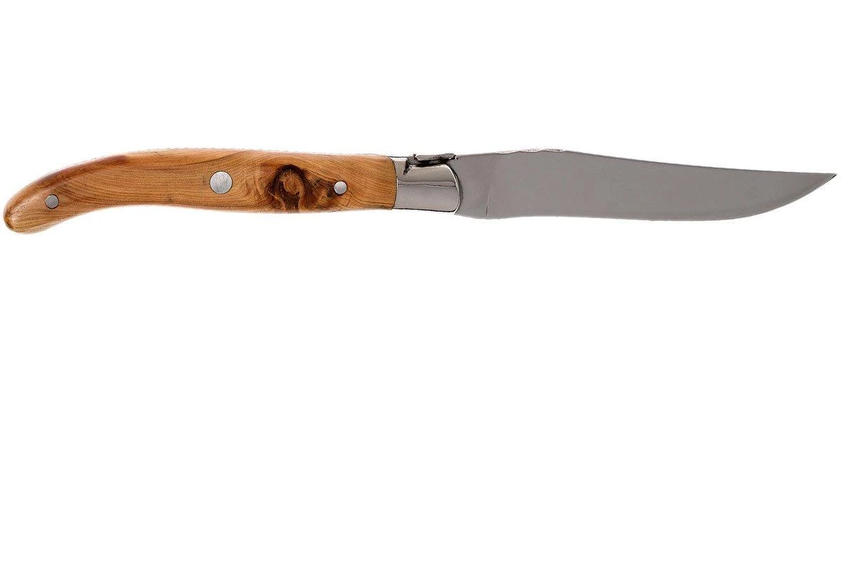 Claude Dozorme Laguiole Juego De Cuchillos Para Carne 6-unidades, Madera De Enebro 5 Claude Dozorme Laguiole Juego De Cuchillos Para Carne 6-unidades, Madera De Enebro - Imagen 3