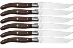 Claude Dozorme Laguiole Juego De 6 Cuchillos Para Carne, Palisandro -Kinifeses Comercio CD2 60 001 48 02 claudedozorme