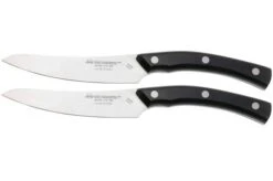 Due Cigni 2C909 Arne Line,juego De Dos Cuchillos Para Carne, Negro