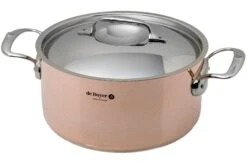 De Buyer Prima Matera Cocotte 24 Cm Con Tapa De Acero Inoxidable DEB6242.24
