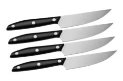 Due Cigni 1896 America 2C1019SET4, Juego De Cuchillos Para Carne De 4 Piezas, Negro -Kinifeses Comercio DG2C1019SET4 02 duecigni 1