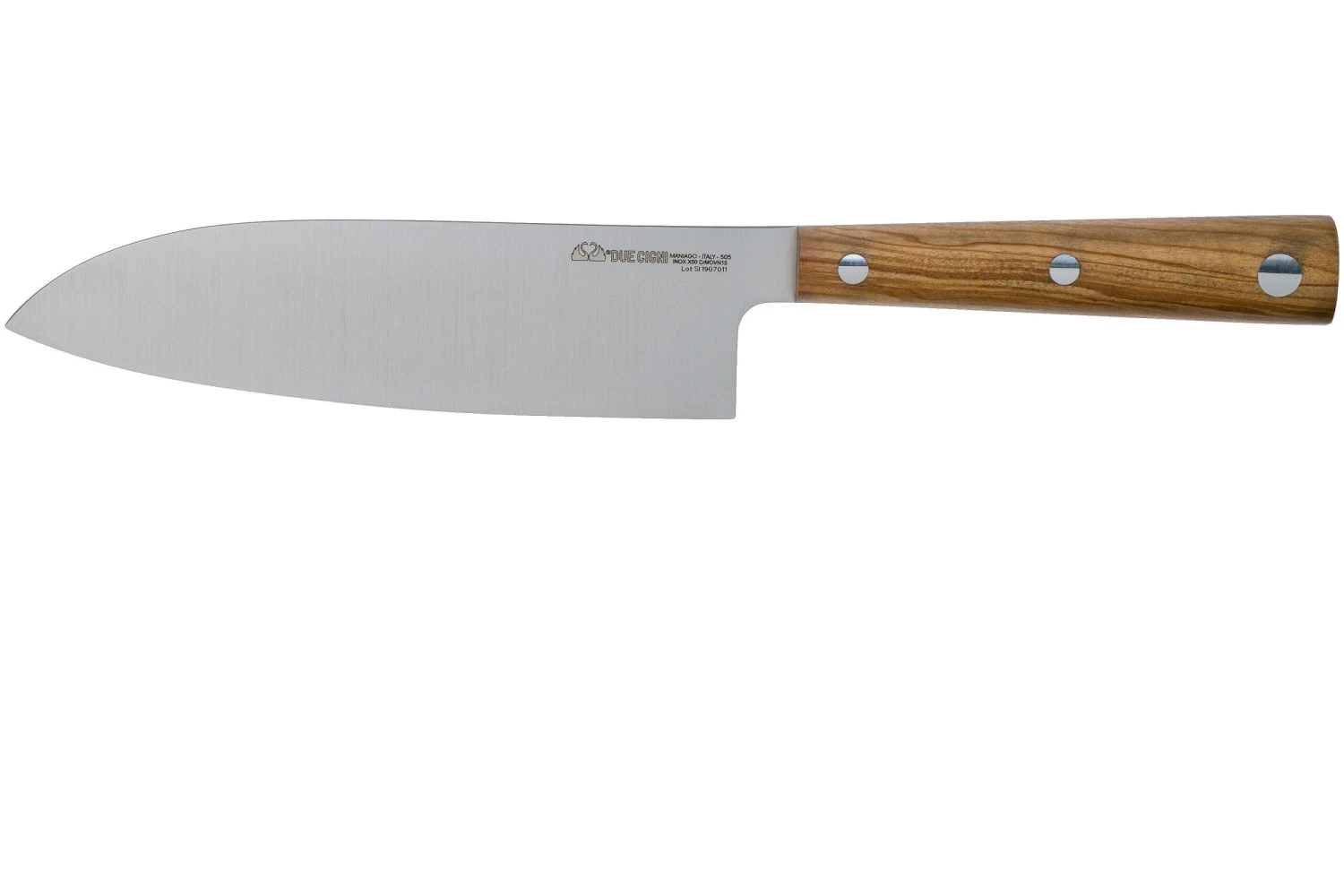 Due Cigni Hakucho Santoku 16.5 Cm, Madera De Olivo 3 Due Cigni Hakucho Santoku 16.5 Cm, Madera De Olivo