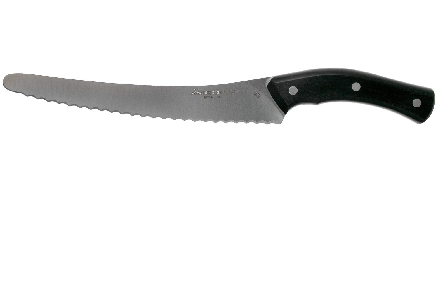 Due Cigni Arne Line Cuchillo Para Pan 23 Cm, Negro 3 Due Cigni Arne Line Cuchillo Para Pan 23 Cm, Negro