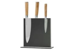 Eden Magnetic Knife Block EQB102 Madera De Fresno, Negro -Kinifeses Comercio EQB102 06 eden
