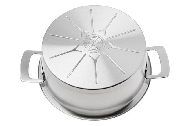 Fissler Phi Collection 016-123-24-000-0 Olla Baja, 24 Cm, 3.9L, Tapa De Vidrio 4 Fissler Phi Collection 016-123-24-000-0 Olla Baja, 24 Cm, 3.9L, Tapa De Vidrio - Imagen 2