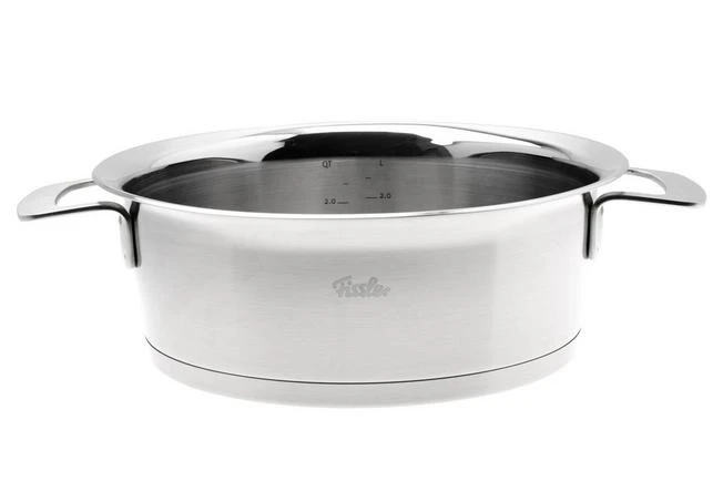 Fissler Phi Collection 016-123-24-000-0 Olla Baja, 24 Cm, 3.9L, Tapa De Vidrio 5 Fissler Phi Collection 016-123-24-000-0 Olla Baja, 24 Cm, 3.9L, Tapa De Vidrio - Imagen 3