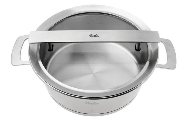 Fissler Phi Collection 016-123-24-000-0 Olla Baja, 24 Cm, 3.9L, Tapa De Vidrio 7 Fissler Phi Collection 016-123-24-000-0 Olla Baja, 24 Cm, 3.9L, Tapa De Vidrio - Imagen 5