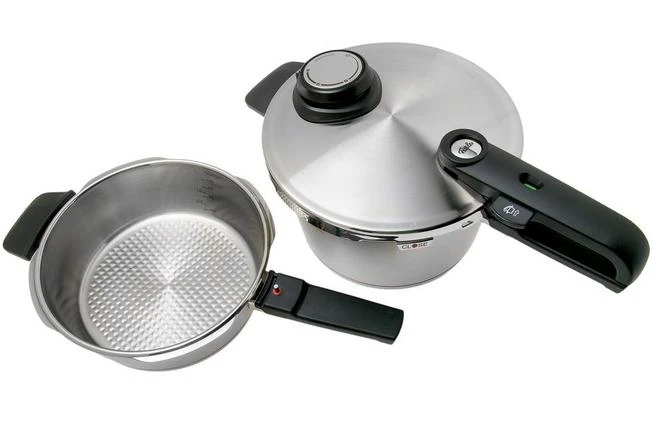 Fissler Vitavit Premium 622-412-11-070, Juego De Olla A Presión De 3 Piezas Con Inserto De Vapor, 4,5 L 4 Fissler Vitavit Premium 622-412-11-070, Juego De Olla A Presión De 3 Piezas Con Inserto De Vapor, 4,5 L - Imagen 2
