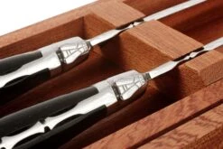 Fontenille Pataud 2uds Juego De Cuchillos Para Carne Cuerno De Búfalo -Kinifeses Comercio FPLTC2PCN 04 fontenille pataud fpltc2pcn steakmessenset buffel d4