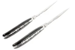 Fontenille Pataud 2uds Juego De Cuchillos Para Carne Cuerno De Búfalo -Kinifeses Comercio FPLTC2PCN 08 fontenille pataud fpltc2pcn steakmessenset buffel d8