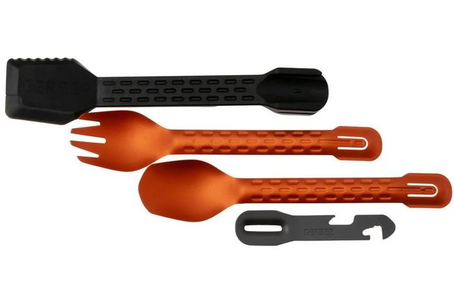Gerber ComplEAT Cook, Eat, Clean-tool 13658167162 Burnt Orange, Juego De Cubiertos Para Exteriores Multifuncional 3 Gerber ComplEAT Cook, Eat, Clean-tool 13658167162 Burnt Orange, Juego De Cubiertos Para Exteriores Multifuncional