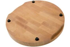 Il Cucinino Tabla De Cortar Redonda De Madera De Haya De Grano Fino, 35 Cm -Kinifeses Comercio IC1750000 02 il cucinino