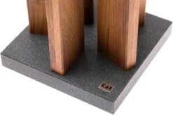 Kai Stonehenge Soporte De Cuchillos Magnético, Granito/madera De Nogal, STH-4 -Kinifeses Comercio KASTH 4 03 kai stonehenge kasth 4 03