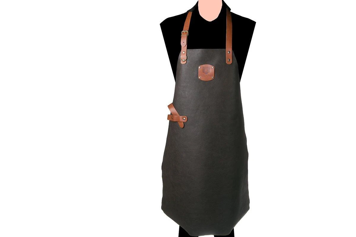 Knivesandtools Delantal De Cuero Utah Choco 82cm 3 Knivesandtools Delantal De Cuero Utah Choco 82cm