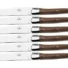 Forge De Laguiole 4560, Juego De 6 Cuchillos De Carne, Madera De Nogal -Kinifeses Comercio LA00004560 01 laguiole