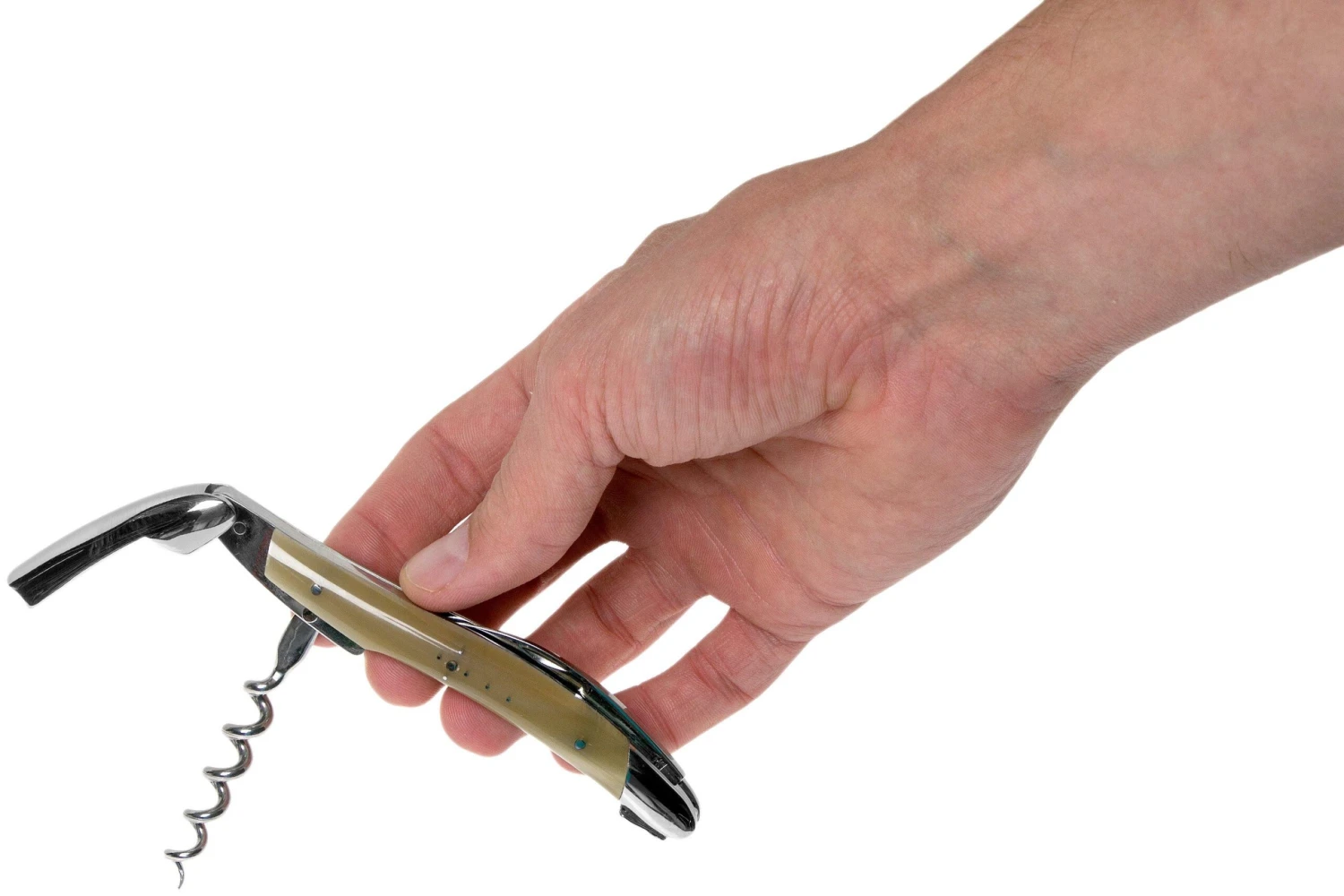 Forge Laguiole SOM1B Sacacorchos De Camarero Pulido, Punta De Cuerno 7 Forge Laguiole SOM1B Sacacorchos De Camarero Pulido, Punta De Cuerno - Imagen 5