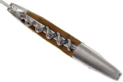 Forge Laguiole SOM1CASAT, Sacacorchos De Camarero Mate , Cuerno De Vaca Y Madera De Aubrac -Kinifeses Comercio LASOM1CASAT 04 forge de laguiole kelnersmes lasom1casat 04