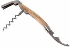 Forge Laguiole LASOMOL, Sacacorchos De Camarero, Madera De Olivo -Kinifeses Comercio LASOMOL 02 forge de laguiole kelnermes lasomol d2