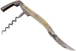 Forge Laguiole SOMX1OS Sacacorchos De Camarero Pulido, Hueso Blanco -Kinifeses Comercio LASOMX1OS 02 forge de laguiole lasomx1os 02