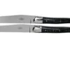 Forge De Laguiole T22MINTCNOI Negro Micarta Juego De Cuchillos Para Carne Pulidos De 2 Piezas -Kinifeses Comercio LAT22MINTCNOI 01 forge de laguiole 1