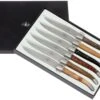 Forge Laguiole, T62MINBOISSAT, Afieltrado, 6 Tipos De Madera -Kinifeses Comercio LAT62MINBOISSAT 01 forge de laguiole steakmesset lat62minboissat 01