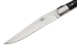Forge De Laguiole Knife And Fork TF2MINEB Ebony, Juego De 2 Cubiertos, Mate -Kinifeses Comercio LATF2MINEB 03 forgedelaguiole