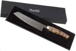 Nesmuk EXCLUSIVE C90 Cuchillo De Chef 18 Cm, Karelian Birch Burl, EDC90BM180 -Kinifeses Comercio NEEDC90BM180 08 nesmuk exclusive needc90bm180 08