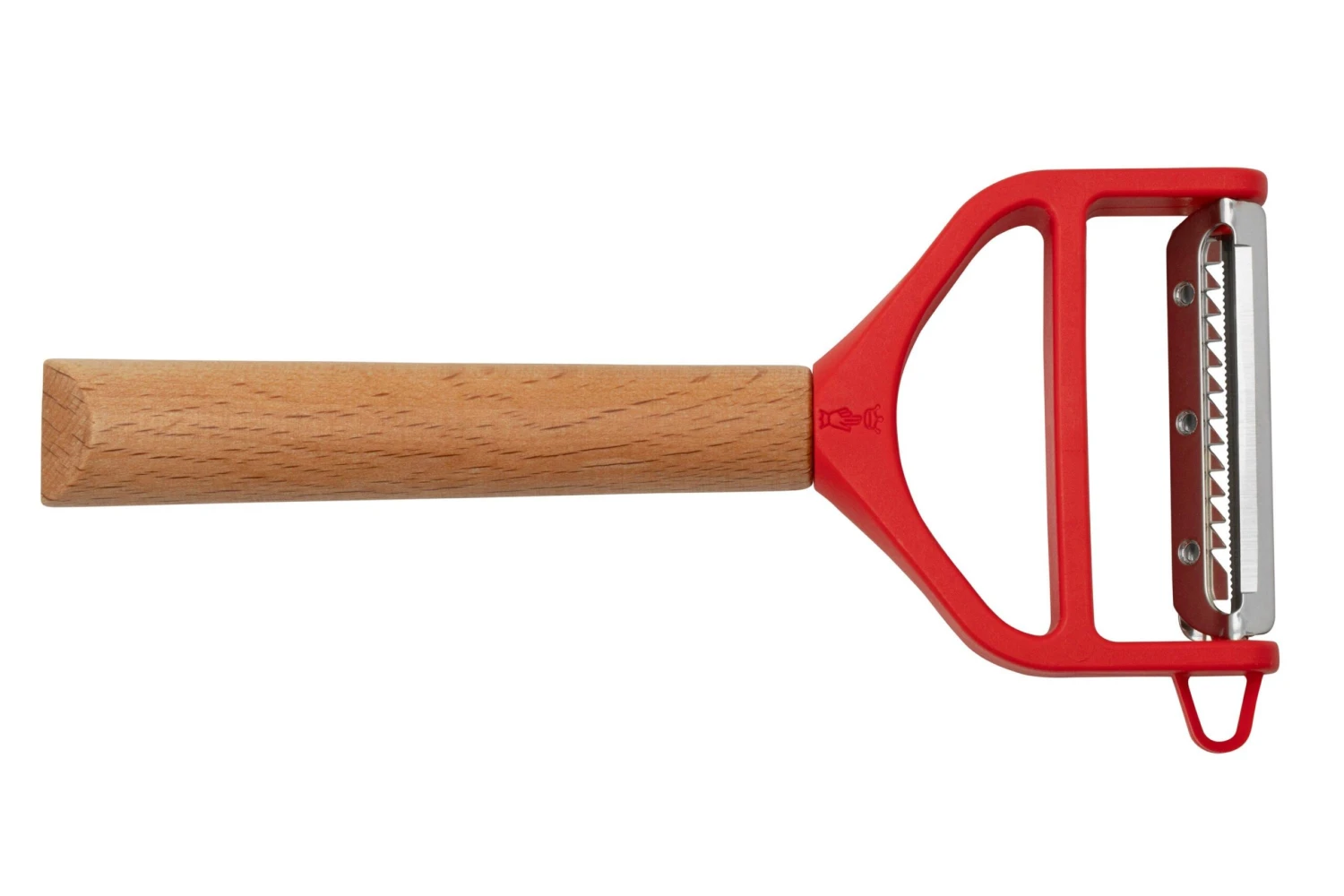 Opinel T-Duo Peeler 002433 Red Wood 4 Opinel T-Duo Peeler 002433 Red Wood - Imagen 2