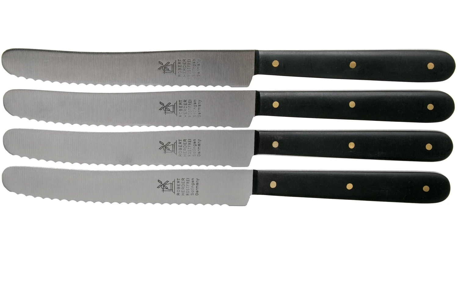 Robert Herder Cuchillo De Mesa Dentado Cuatro Unidades, 200645065-SET4 3 Robert Herder Cuchillo De Mesa Dentado Cuatro Unidades, 200645065-SET4