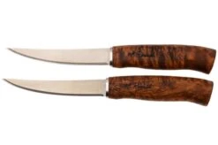 Roselli Steak Knife Set RW791 UHC, Stained Curly Birch, Juego De Dos Cuchillos Para Carne